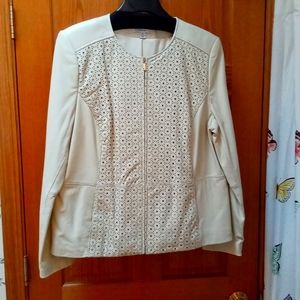 Isaac Mizrahi Lamb Leather Jacket  NWOT  XL